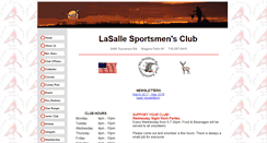 Desktop Screenshot of lasallesportsmensclub.com